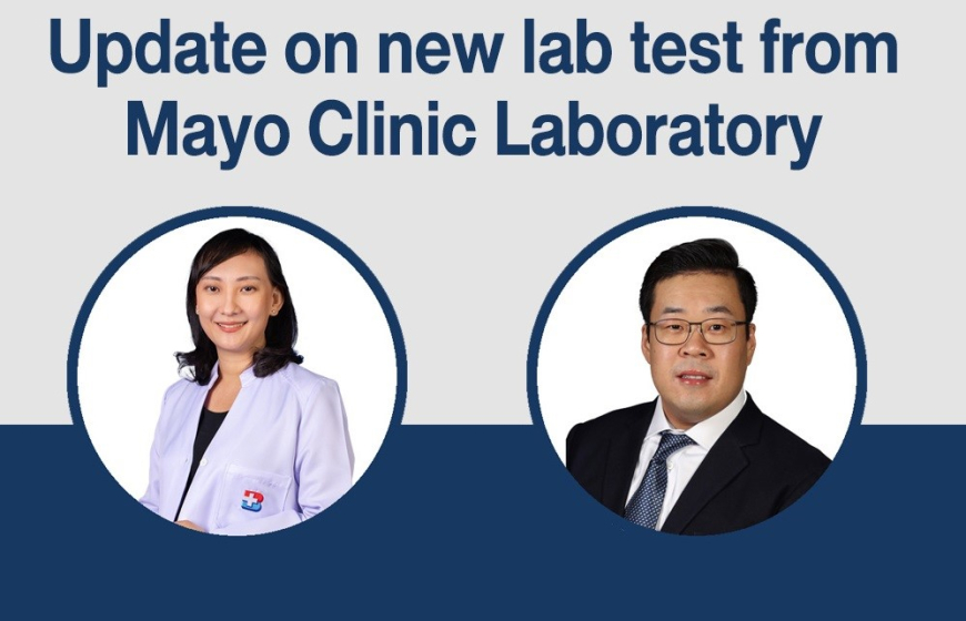 Update on new lab test from Mayo Clinic Laboratory