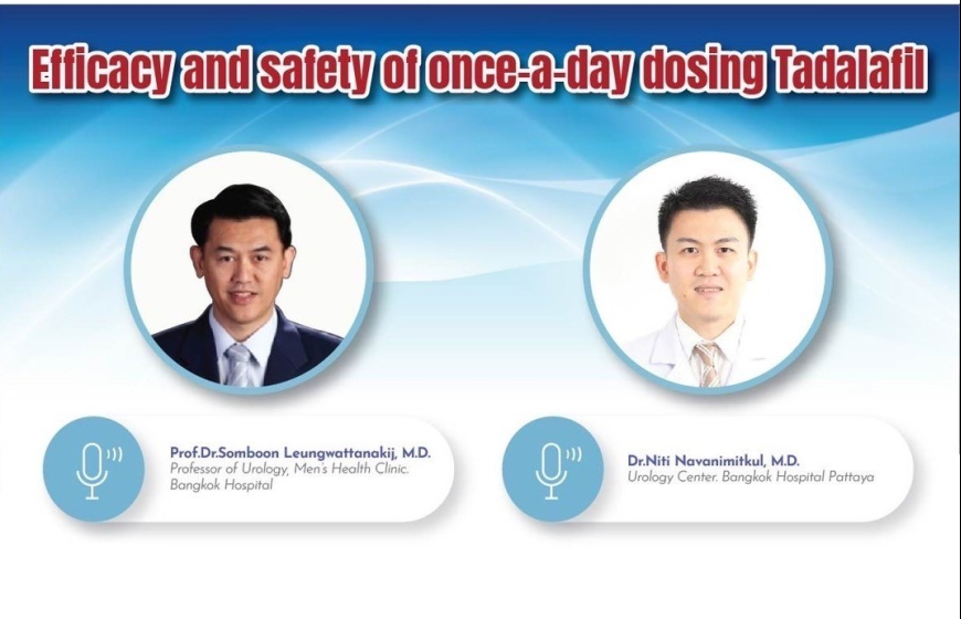 Efficacy and safety of Once a day dosing of Tadalafil